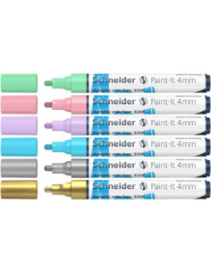 SD-PMK023,Marker cu vopsea acrilică Paint-It 320 4 mm Schneider 6 buc/set2 2