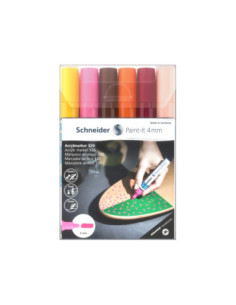 SD-PMK024,Marker cu vopsea acrilică Paint-It 320 4 mm Schneider 6 buc/set3