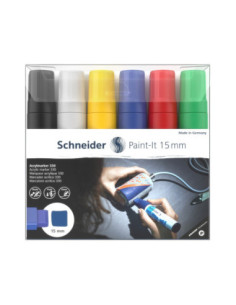 SD-PMK021,Marker cu vopsea acrilică Paint-It 330 15 mm Schneider 6 buc/Set1