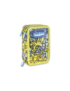 SD-SKE101/ALBASTRU/GALBEN,Penar echipat Carioca Comics 3 fermoare ALBASTRU/GALBEN