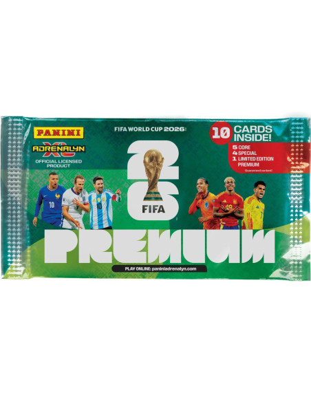 SD-JOC164,Set 10 plicuri cartonașe PREMIUM POCKET Panini FIFA World Cup Adrenalyn XL 2026
