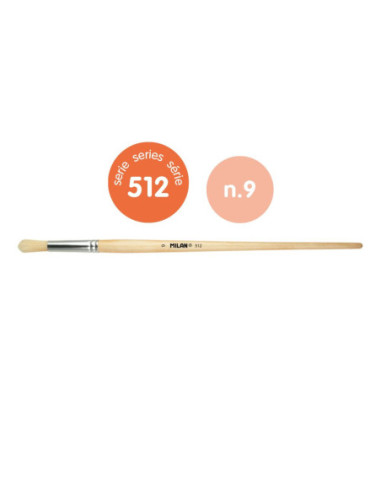 Pensula seria 512 nr. 9 MILAN - Set 6
