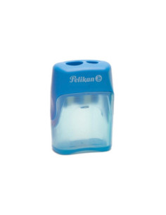 ASCUTITOARE DUBLA PLASTIC CU CONTAINER V-BLADE DIVERSE CULORI DISPLAY CUTIE - Set 12