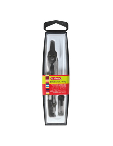 COMPAS HERLITZ PLASTIC/METAL NEGRU