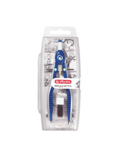 COMPAS MY.PEN ALBASTRU/ALB BLISTER