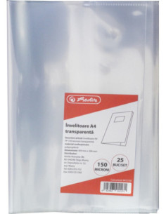 INVELITOARE A4 PP 120MIC TRANSPARENT - Set 25