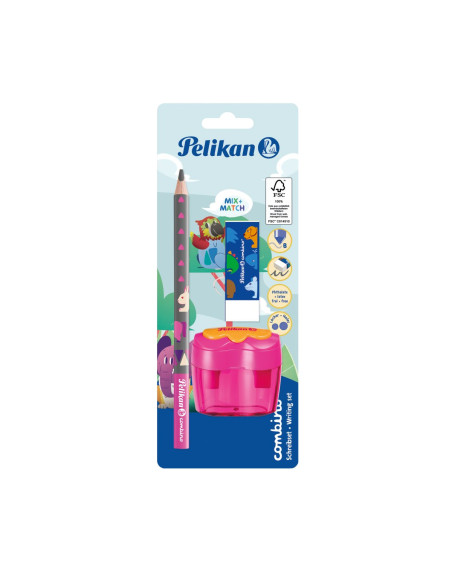 811217,Set combino creion grafit+ascutitoare+radiera blister