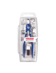 50046768,Compas my.pen albastru/alb blister