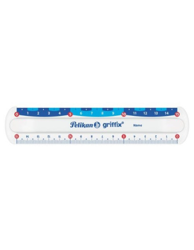 822275,Rigla plastic 15cm griffix transparenta blister