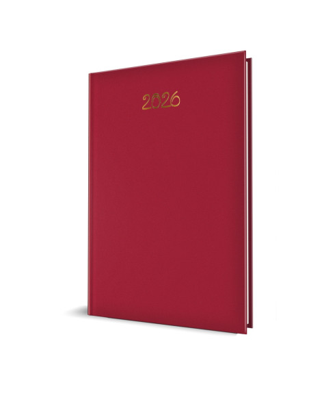 9498160,Agenda datata saptamanala a4 128pag rosu 2026