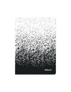 102810-5,Caiet a5 80f 70g/mp patratele alb/negru color edition - Set 5