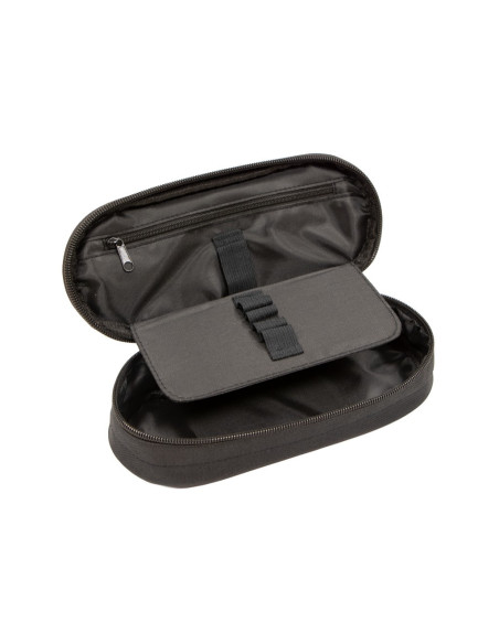 SD-SKE092/NEGRU,Penar neechipat oval 2 buzunare cu fermoar NEGRU