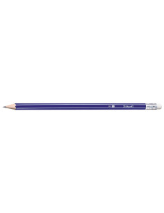 979393-1-12,Creion grafit cu radiera hb albastru - Set 12