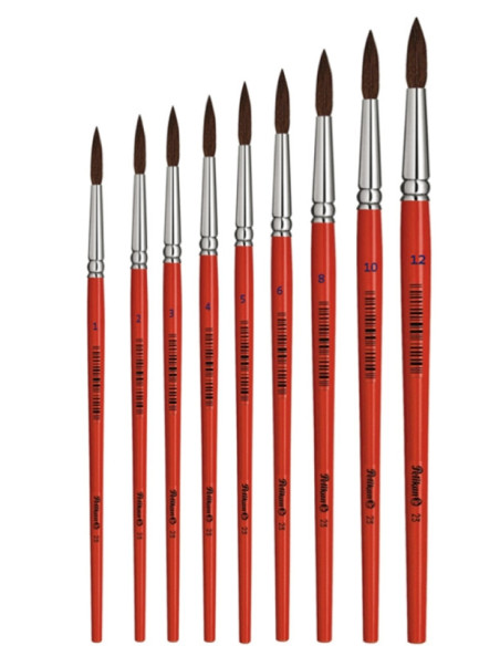 711077-1-12,Pensula 23 lacuita varf rotund m10/buc - Set 12