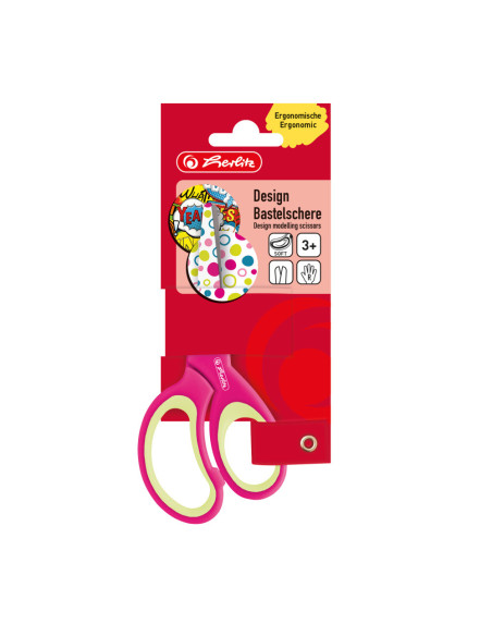 10801710,Foarfeca lama decorata varf rotund 13cm blister