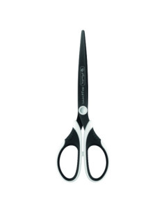 50027224-6,Foarfeca my.pen varf ascutit 18cm negru/alb blister - Set 6
