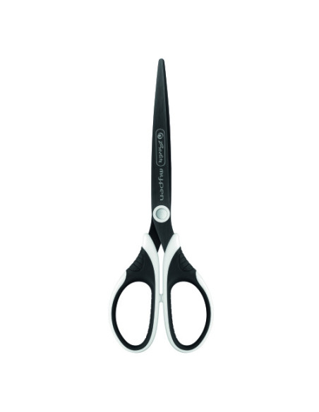 50027224-6,Foarfeca my.pen varf ascutit 18cm negru/alb blister - Set 6