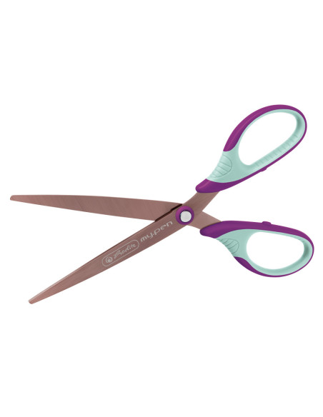 50046744,Foarfeca my.pen varf ascutit 18cm lila/menta blister