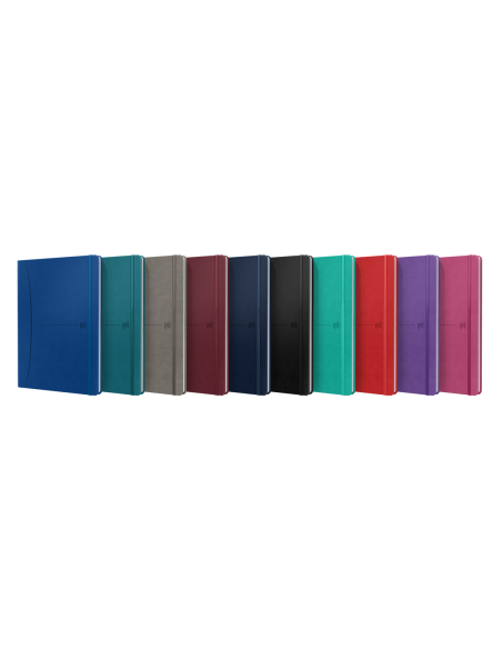 400154949-10,Caiet oxford signature b5 80f scribzee pefc patratele diverse culori - Set 10