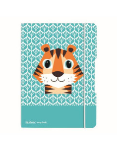 9492020,Caiet my.book flex a5 40f 80g/mp dictando cute animals tigerelastic gri