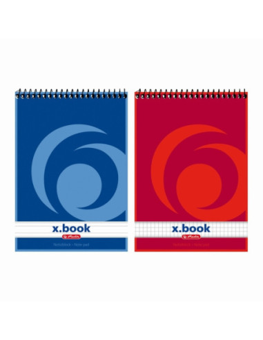 0110536-10,Bloc notes a5 50f patratele x.book - Set 10