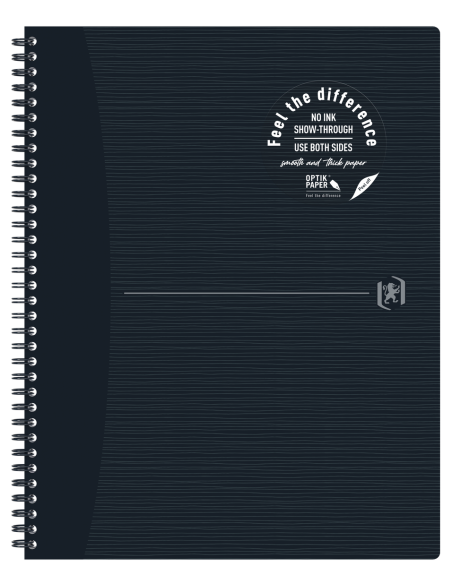 400150006-5,Caiet oxford origins a4+ 70f spira scribzee ecolabel patratele negru - Set 5