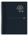 400150006-5,Caiet oxford origins a4+ 70f spira scribzee ecolabel patratele negru - Set 5