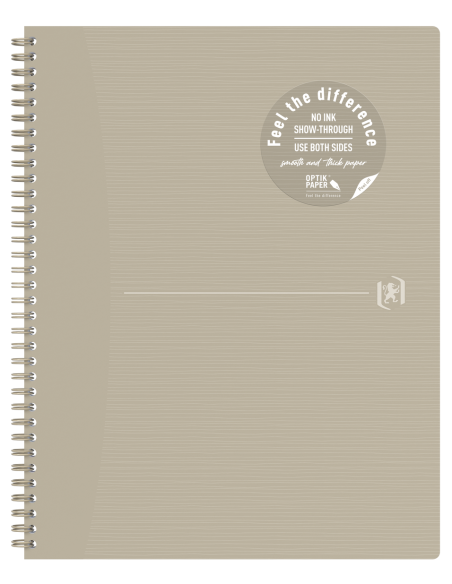 400150009-5,Caiet oxford origins a4+ 70f spira scribzee ecolabel patratele bej - Set 5
