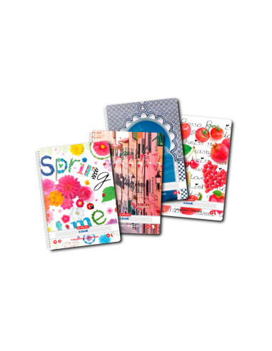 9484750-5,Caiet a5 100f spira patratele enjoy life economic - Set 5