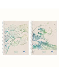 50033508-5,Caiet a5 70f spira patratele blue angel ginkgo greenline - Set 5
