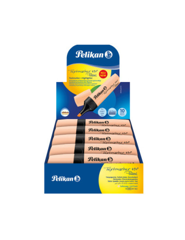 817363-10,Textmarker 490 pastel portocaliu vrac - Set 10