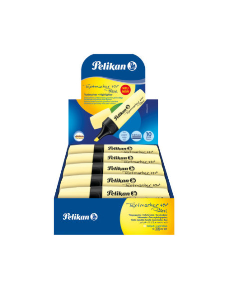 817332-10,Textmarker 490 pastel galben vrac - Set 10