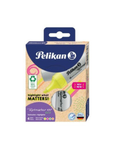 823326,Textmarker 490 eco neon set4 cutie carton
