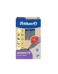 817905-10,Marker permanent 711 albastru - Set 10