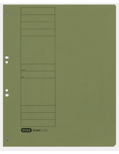 100551872-50,Dosar capse elba smart eyelet a4 1/1 250g/mp verde - Set 50