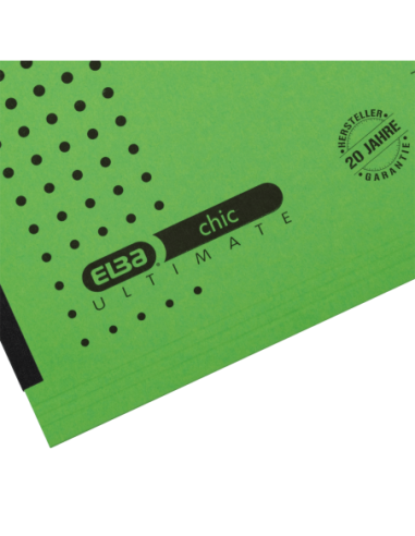 100552104-25,Dosar suspendat cu burduf elba ultimate a4 330f 240g/mp blue angel verde - Set 25