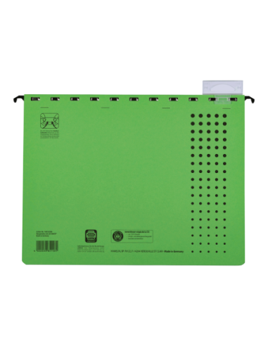 100552096-25,Dosar suspendat cu sina elba ultimate a4 200f 240g/mp blue angel verde - Set 25