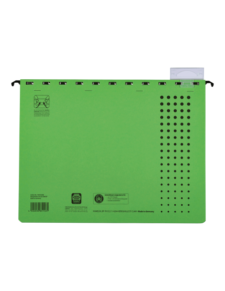 100552096-25,Dosar suspendat cu sina elba ultimate a4 200f 240g/mp blue angel verde - Set 25