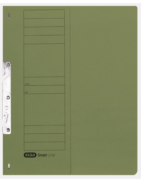 100551893-50,Dosar incopciat elba smart a4 1/2 200f 250g/mp blue angel verde - Set 50