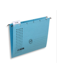 100552083-25,Dosar suspendat simplu elba ultimate a4 330f 240g/mp blue angel albastru - Set 25