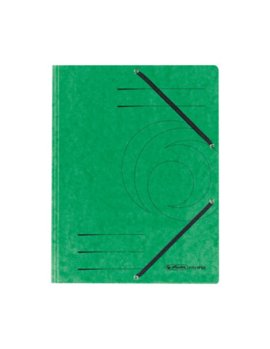 10843894-25,Dosar carton plic a4 inchidere elastic verde - Set 25