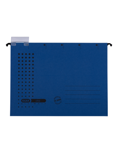 100552086-25,Dosar suspendat simplu elba ultimate a4 330f 240g/mp blue angel albastru inchis - Set 25