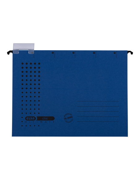 100552086-25,Dosar suspendat simplu elba ultimate a4 330f 240g/mp blue angel albastru inchis - Set 25