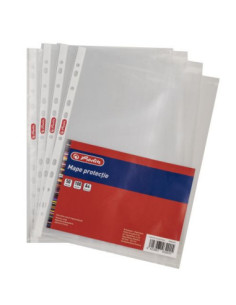 9486300,Set 100 x Folie protectie Herlitz, A4, 50 microni, cristal 2