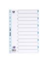 100204771,Index plastic numeric oxford a4 1-12 12f/set alb