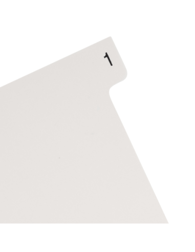 100204771,Index plastic numeric oxford a4 1-12 12f/set alb