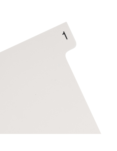 100204771,Index plastic numeric oxford a4 1-12 12f/set alb