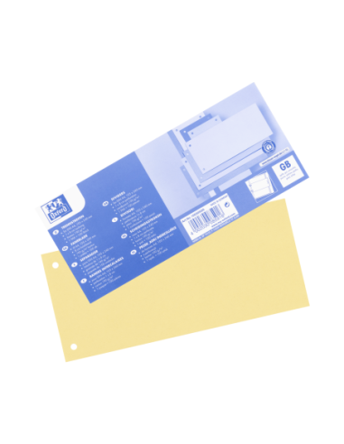100205026,Separatoare carton oxford 10.5x24cm 190g/mp blue angel set100 galben
