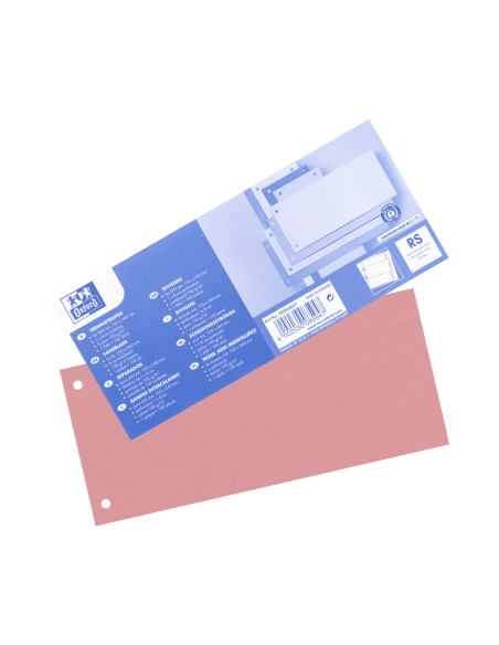 100205027,Separatoare carton oxford 10.5x24cm 190g/mp blue angel set100 rosu