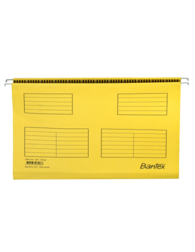 100331433-25,Dosar suspendat bantex flex a4 100f 220g/mp blue angel galben - Set 25